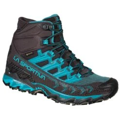 La Sportiva Ultra Raptor II Mid Wide GTX Womens Hiking Boot - Carbon/Topaz -Outdoor Research Store UltraRaptorIIMid 1 301401