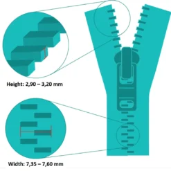 ZlideOn Metal & Plastic Zipper Repair - XL -Outdoor Research Store ZlideOn MetalZipper XL Silver 04
