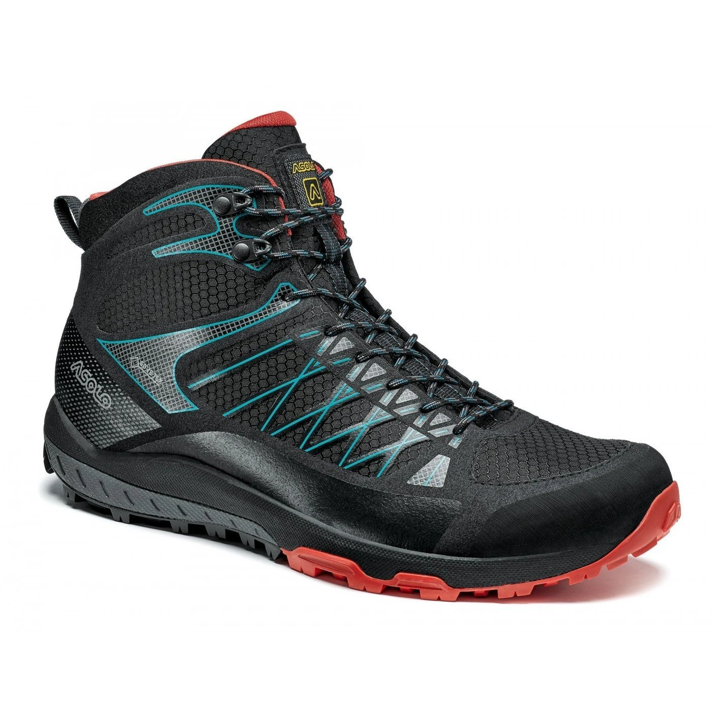 Asolo Grid Mid GV Mens Hiking Boot - Black/Red 3 Asolo Grid Mid GV Mens Hiking Boot - Black/Red
