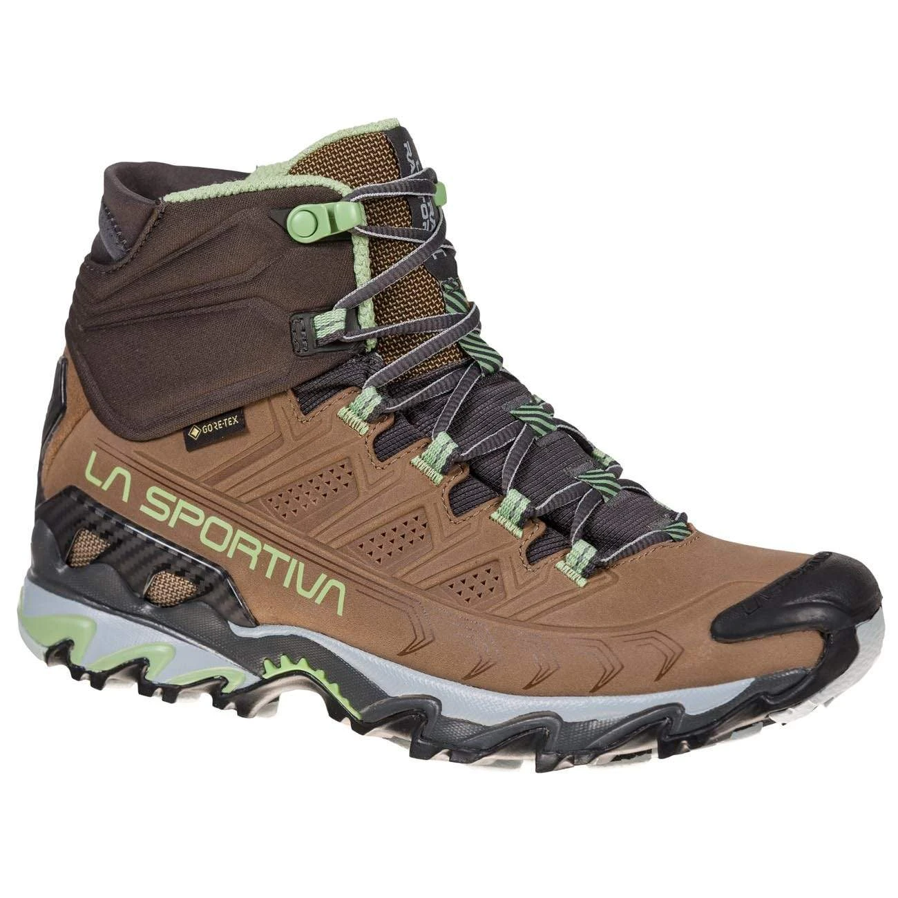La Sportiva Ultra Raptor II Mid Leather GTX Womens Hiking Boot - Taupe/Sage 3 La Sportiva Ultra Raptor II Mid Leather GTX Womens Hiking Boot - Taupe/Sage
