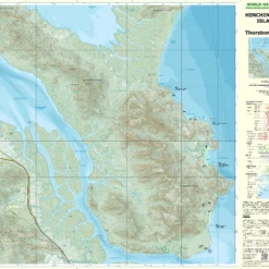 World Wide Maps Hinchinbrook Island - Thorsborne Trail Map - 50k Scale