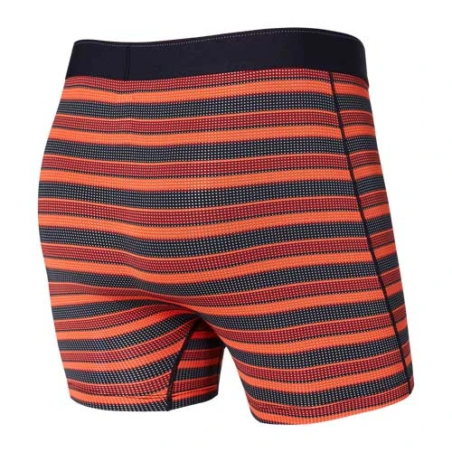 SAXX Quest Quick Dry Mesh Boxer Fly Brief - Red Solar Stripe 4 SAXX Quest Quick Dry Mesh Boxer Fly Brief - Red Solar Stripe - Image 2